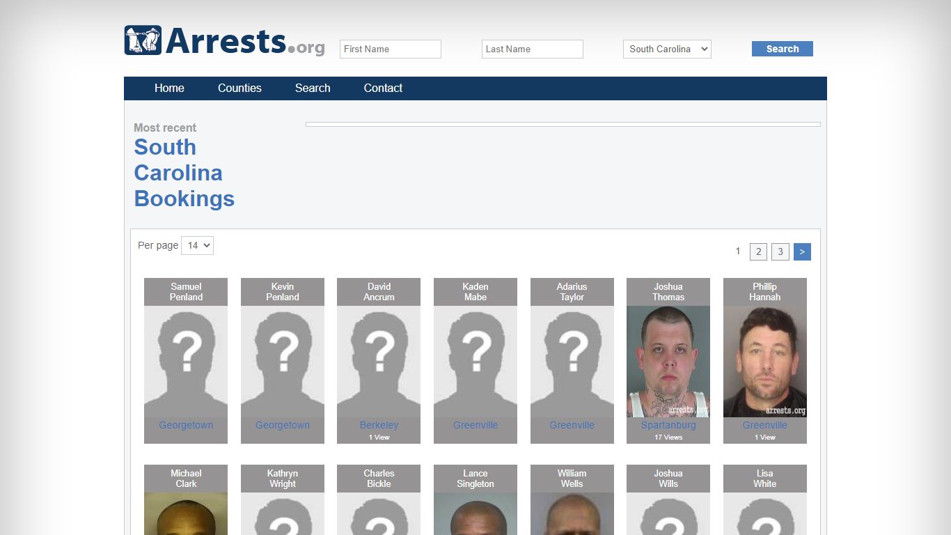 South Carolina Arrests and Inmate Search